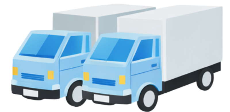 2t箱車トラック2台